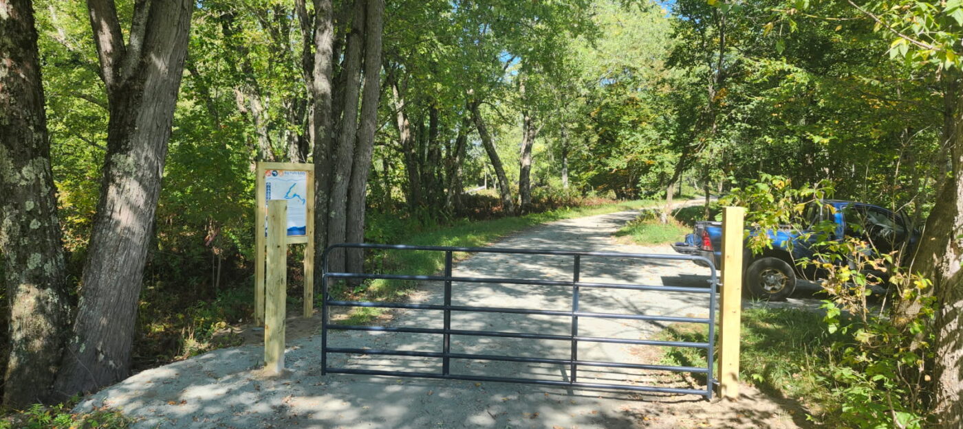 Access to area below Big Falls of the Missisquoi in North Troy, Vermont.