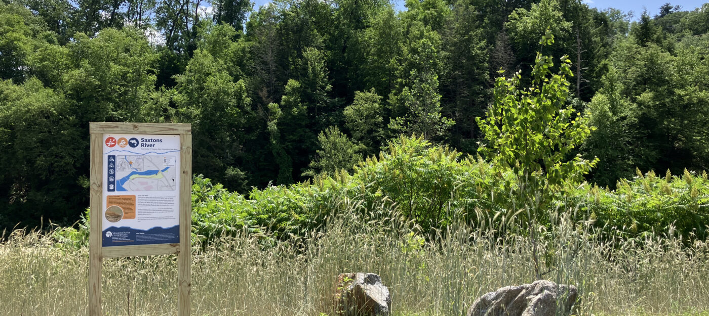 Saxtons River Kiosk newly finished.