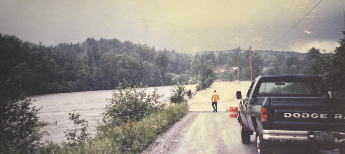 Wild Branch, Winooski River flood in 1998.