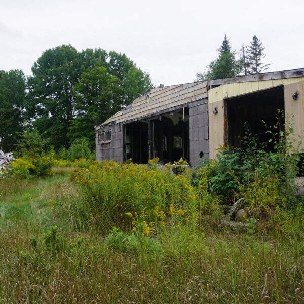 Dilapidated buildings near the Nulhegan Hut in Bloomfield