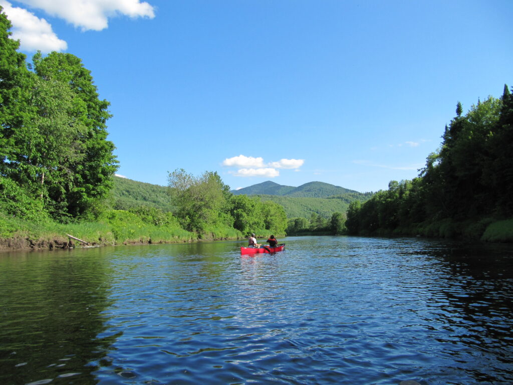 People paddling the Connecticut River 